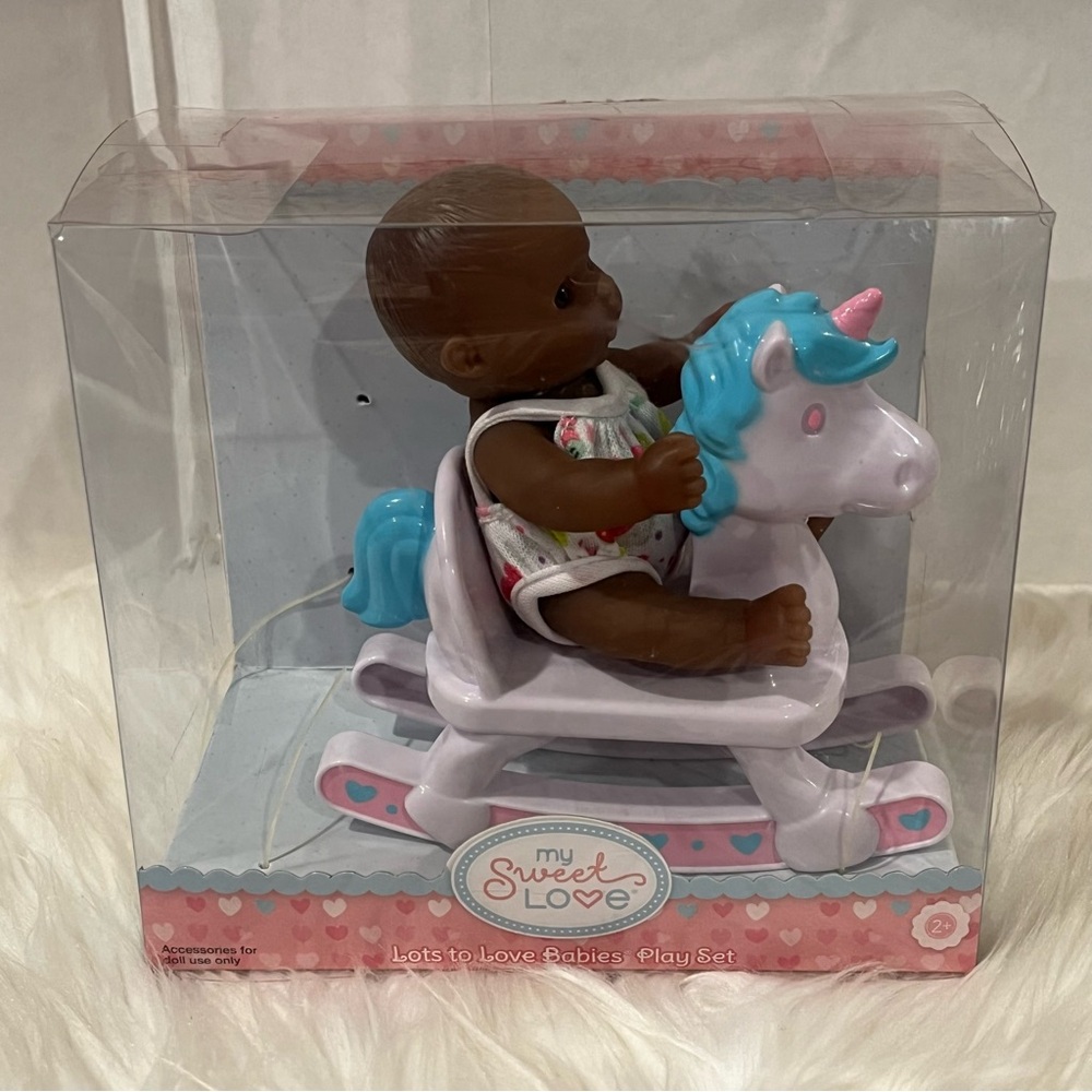 My Sweet Love Lots to Love 5" Baby Doll with Outfit and Mini Rocking Horse